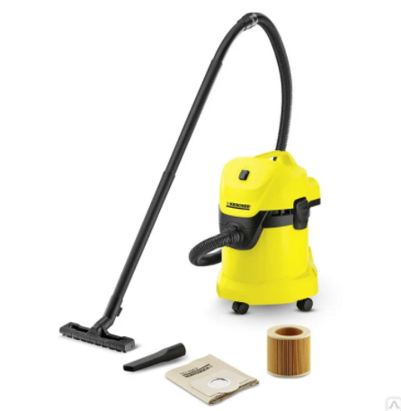 Профессиональный пылесос KARCHER WD 3 1000 Вт (1.629-820.0)