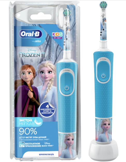 Электрическая зубная щетка Oral-B Vitality Kids Frozen II D100.413.2K
