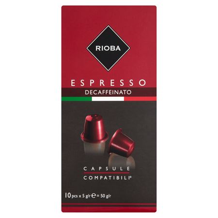 Кофе в капсулах Rioba Espresso Decaffeinato (10 шт.)