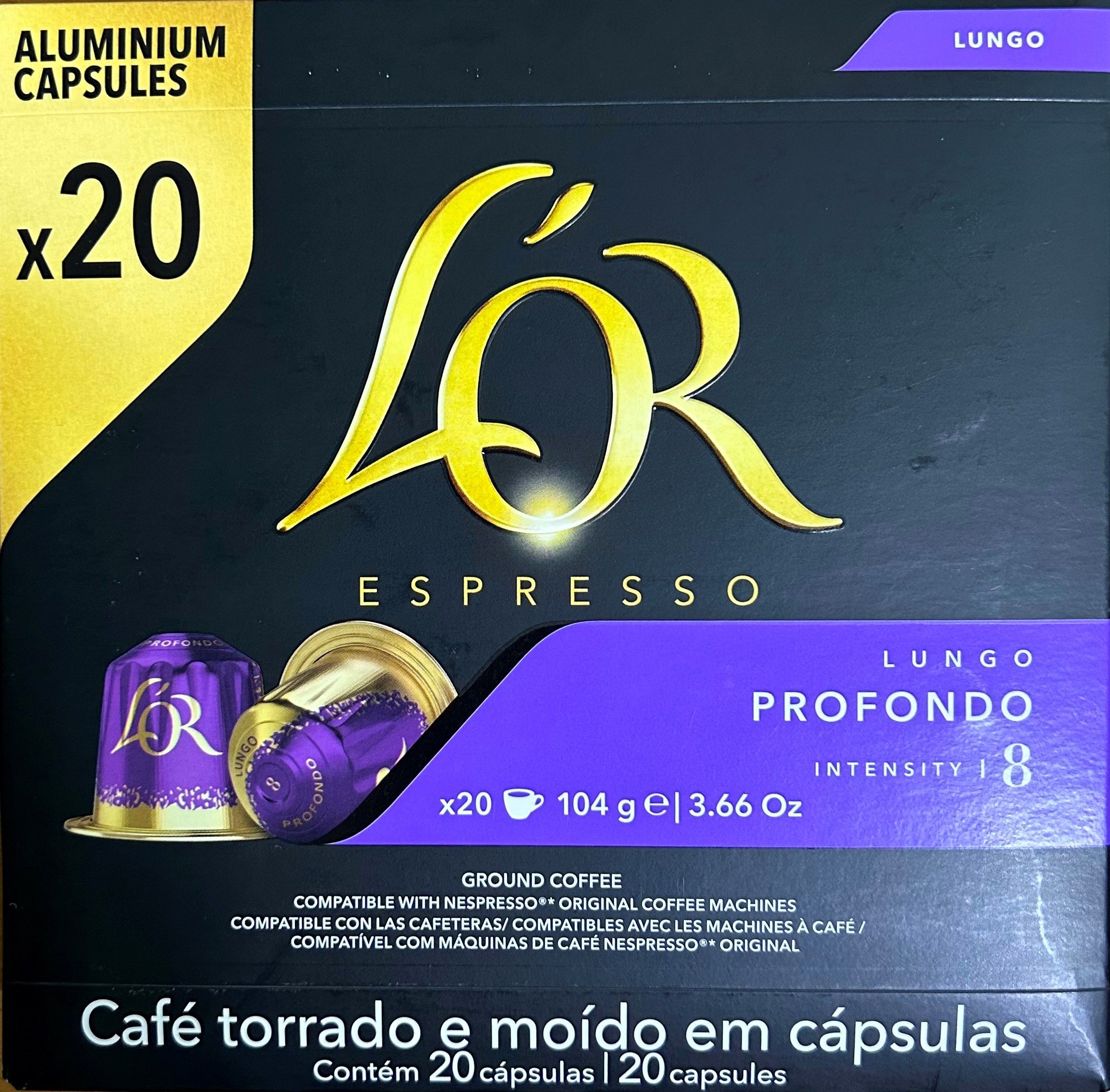Кофе в капсулах L'OR  Profondo 20 шт