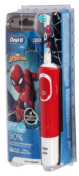 Электрическая зубная щетка Oral-B Vitality Kids Spiderman D100.413.2K