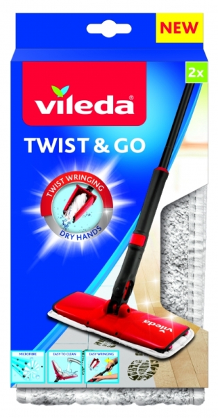 Насадка для швабры Vileda Twist&Go (Твис энд Гоу)