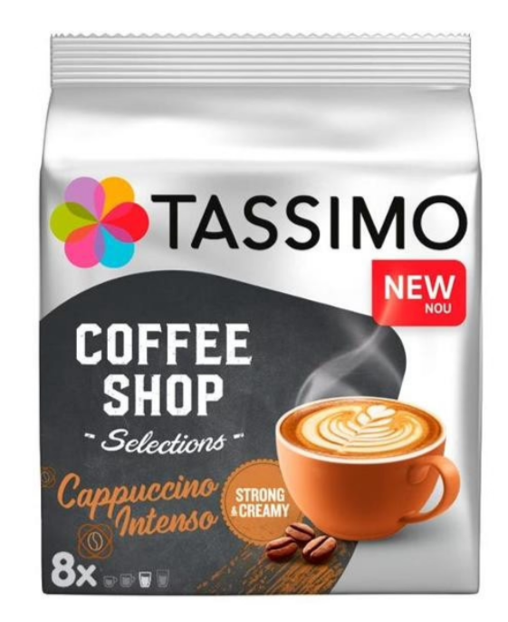 Кофе в капсулах Tassimo Cappuccino Intenso, 8 порций.