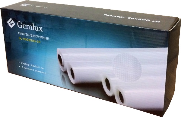 Пакеты для вакуумного упаковщика Gemlux GL-VB28500-2R